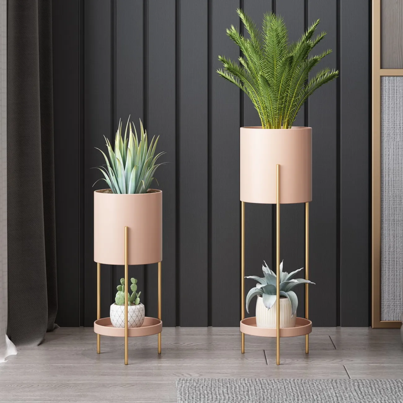 Минималистичный напольный кашпо для гостиной в Скандинавском стиле LaLume DK21294-23