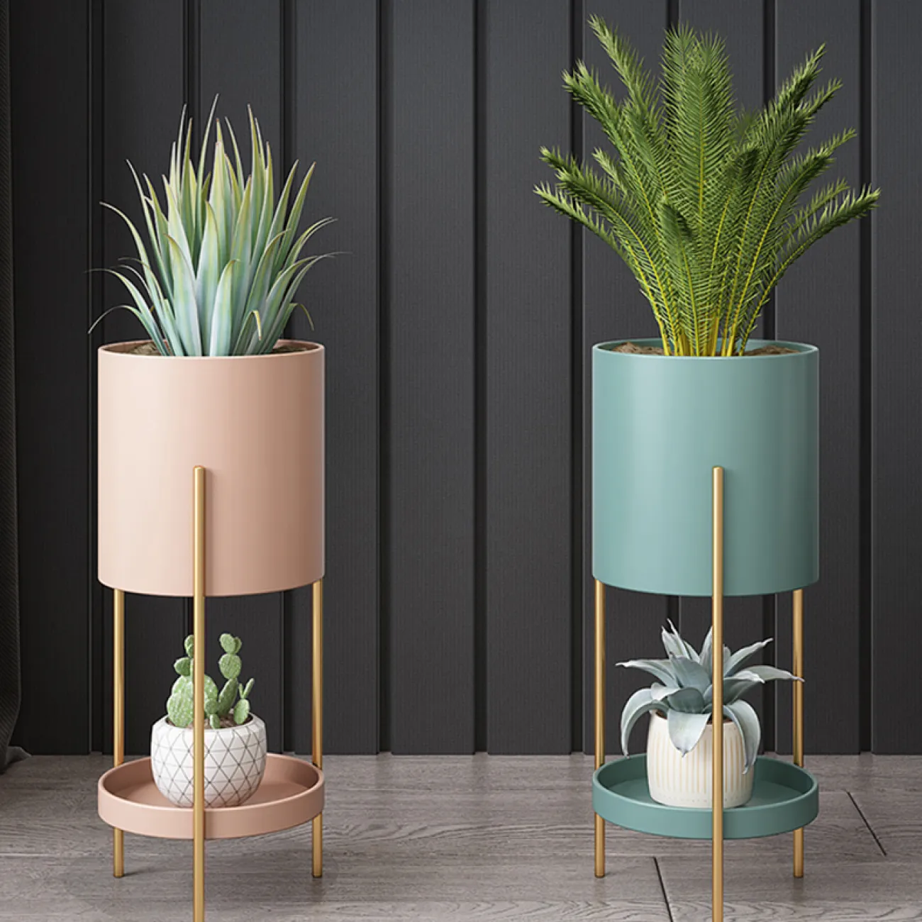 Минималистичный напольный кашпо для гостиной в Скандинавском стиле LaLume DK21294-23