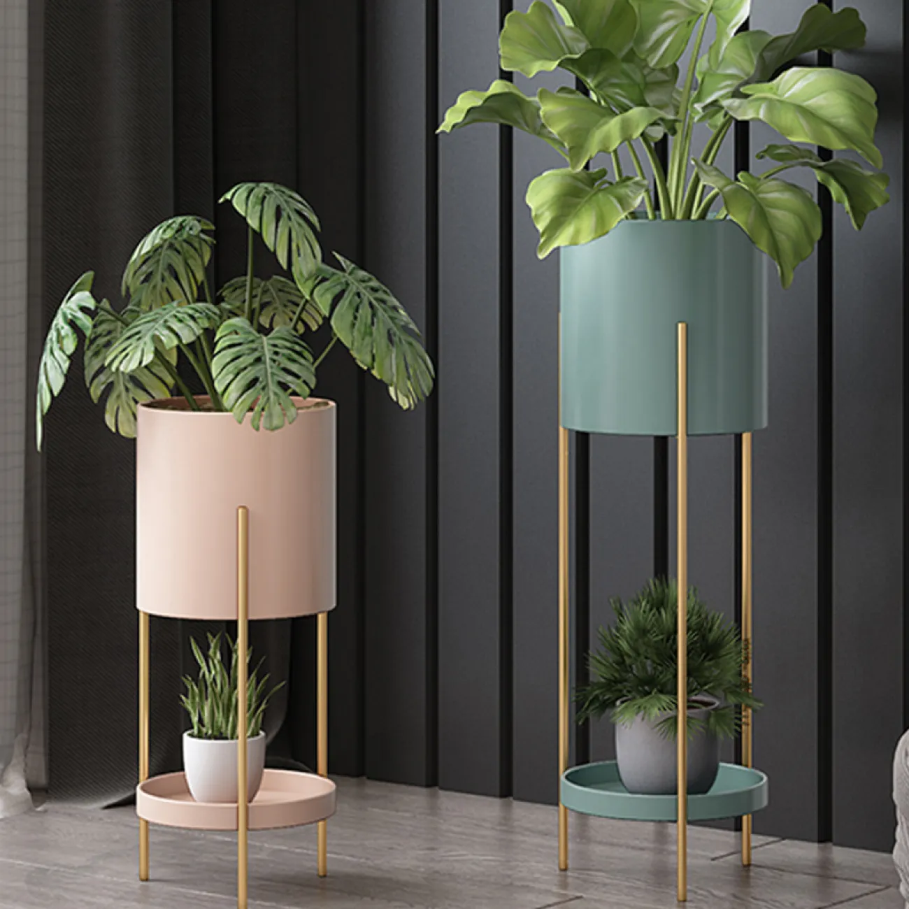 Минималистичный напольный кашпо для гостиной в Скандинавском стиле LaLume DK21294-23