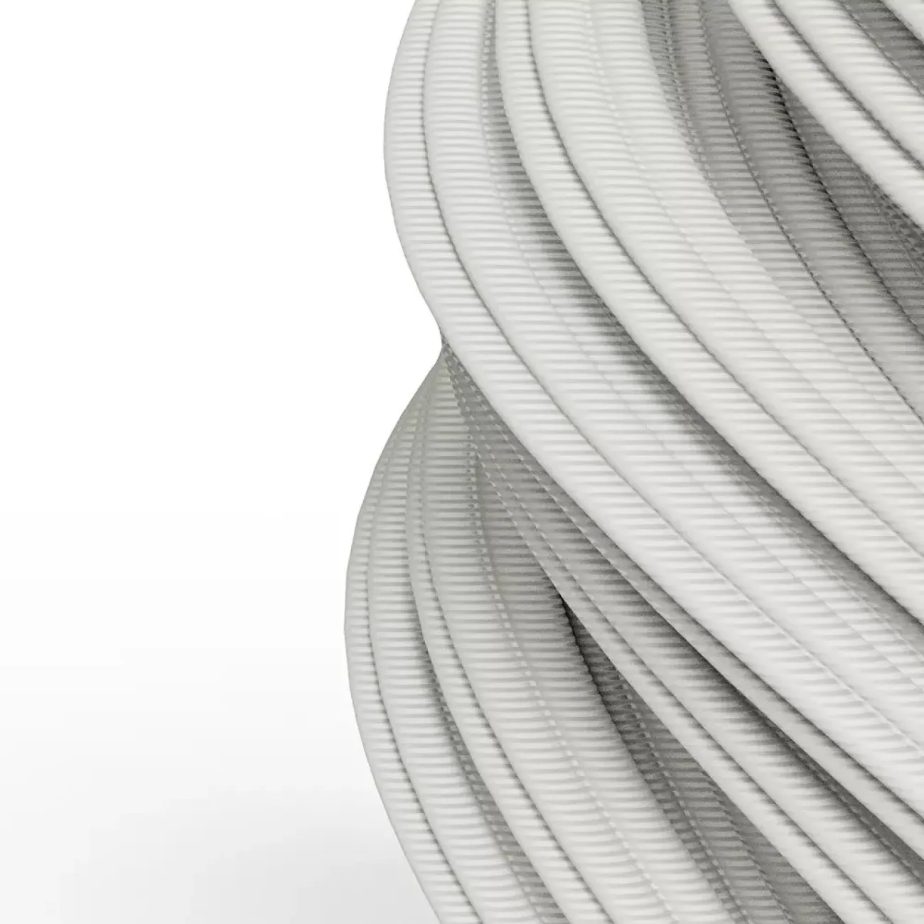 Белая керамическая ваза в скандинавском стиле с 3D-принтом «Волна» LaLume DK608939-23