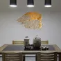 Дизайнерский настенный декор в форме листа LaLume DK20408-23