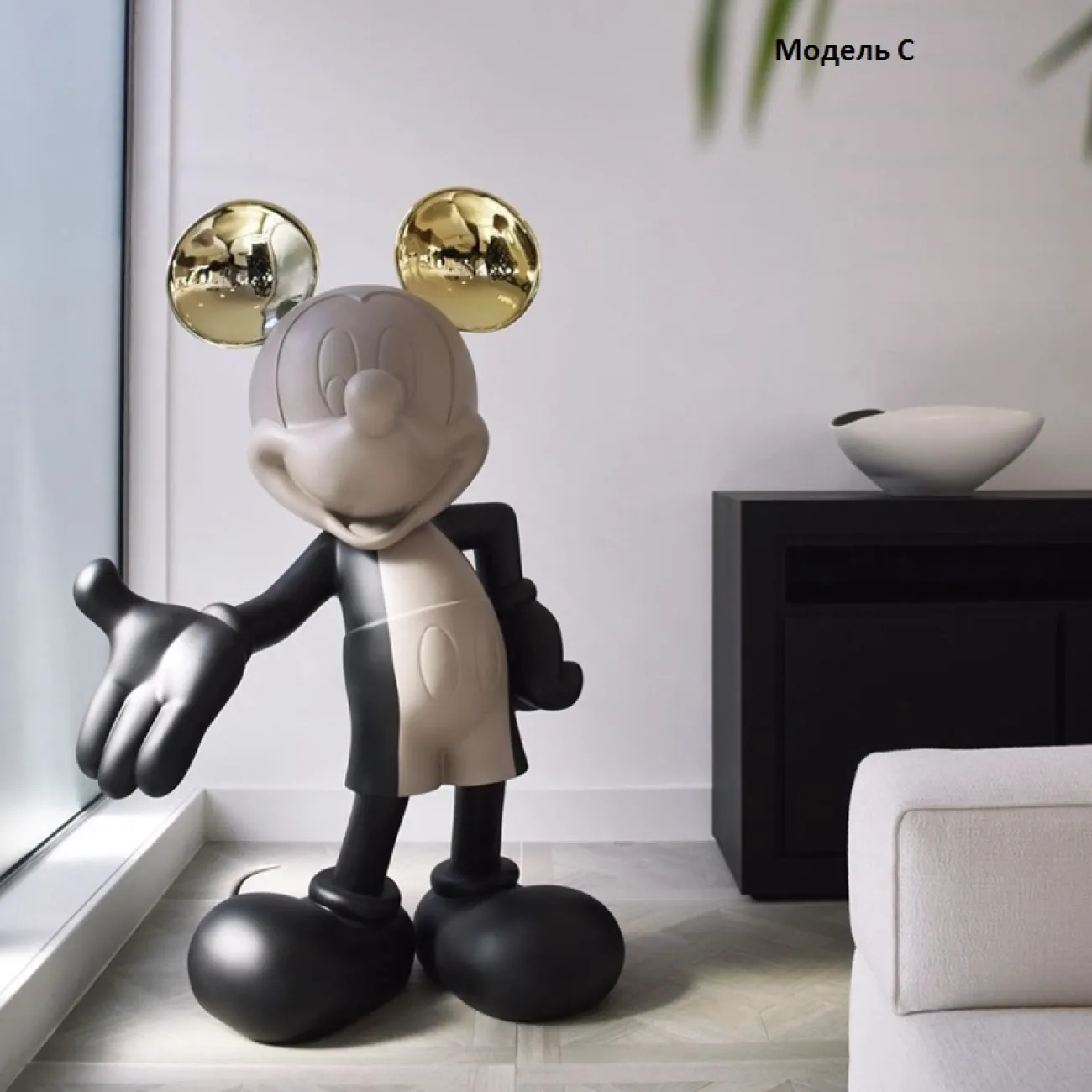 Мультяшная скульптура из смолы ручной работы Mickey