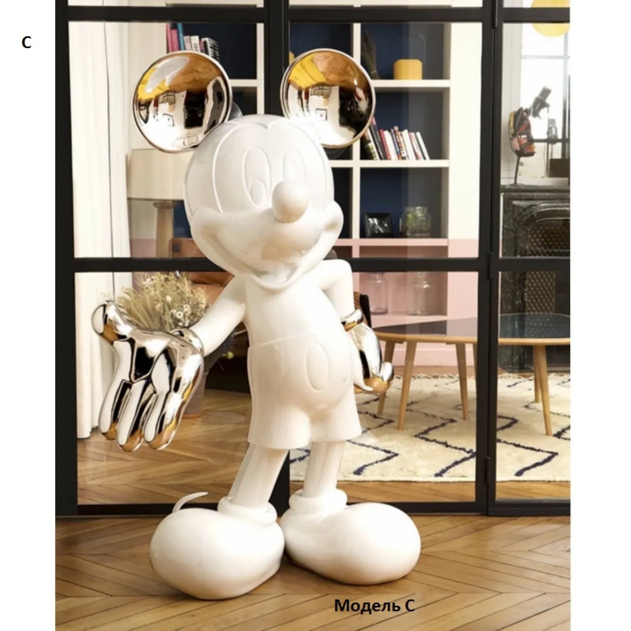 Мультяшная скульптура из смолы ручной работы Mickey