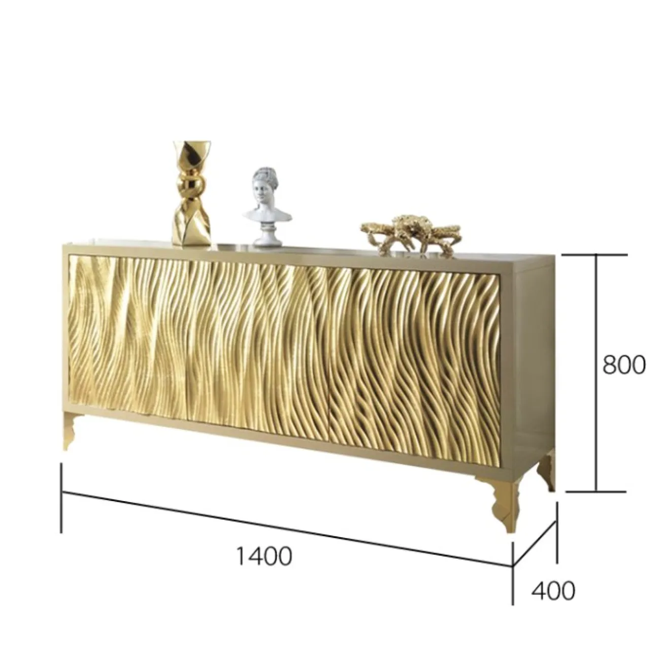 Дизайнерская тумба Golden wave