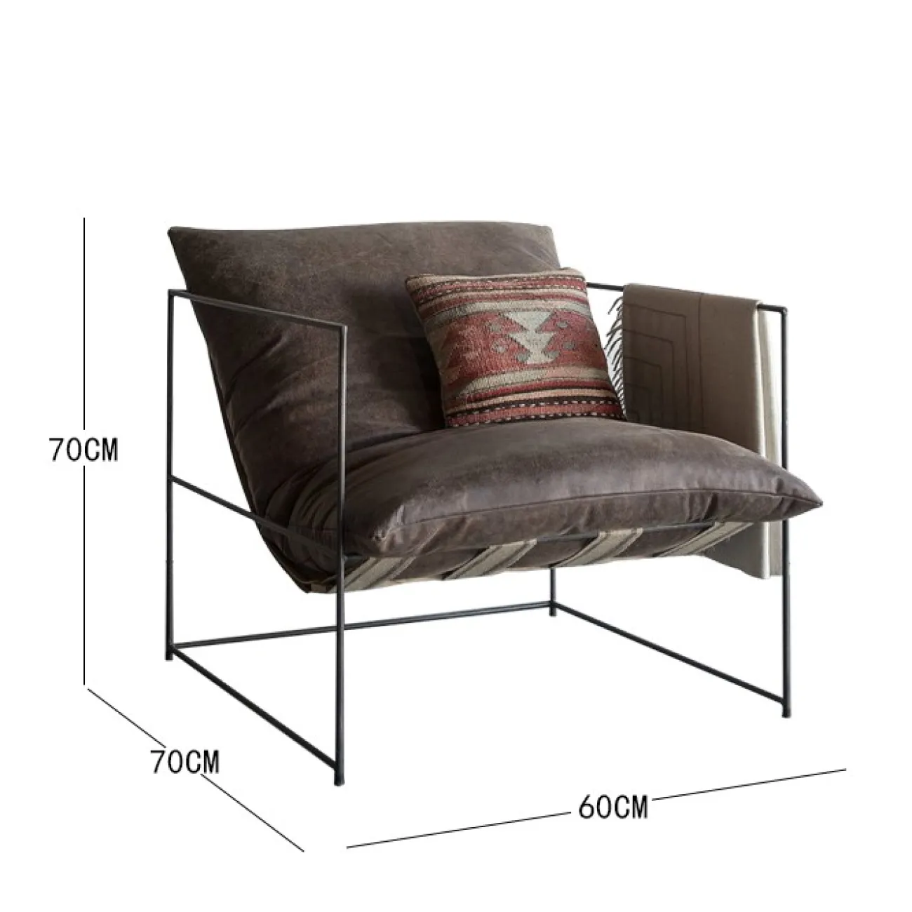 Кожаное стильное кресло Tinton Кожаное стильное кресло Tinton