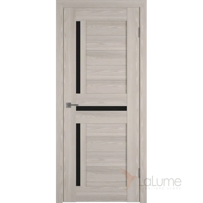 Межкомнатная дверь LINE 16 CAPPUCCINO P BLACK GLOSS