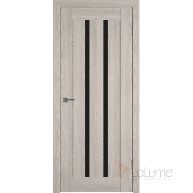 Межкомнатная дверь LINE 2 CAPPUCCINO P BLACK GLOSS
