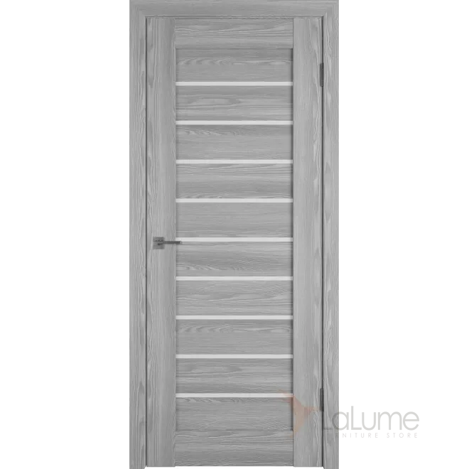 Межкомнатная дверь LINE 3 GREY P WHITE CLOUD