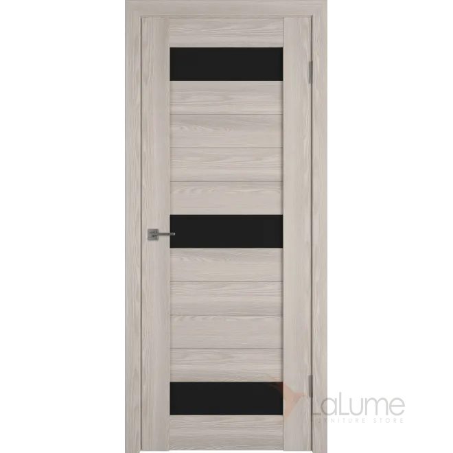 Межкомнатная дверь LINE 5 CAPPUCCINO P BLACK GLOSS