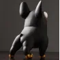Дизайнерская работа статуэтка из ПВХ Fat Dog