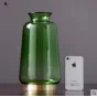 Стеклянная цветочная ваза Green