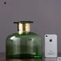 Стеклянная цветочная ваза Green