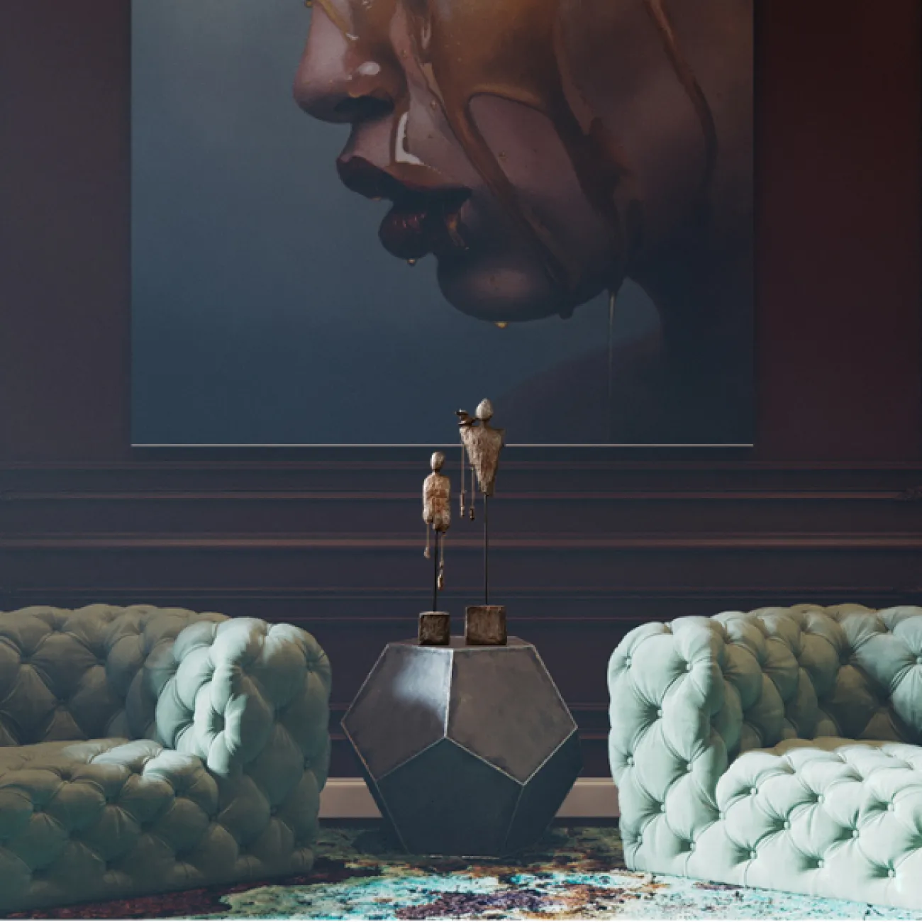 Современная минималистская абстрактная фигура Chari