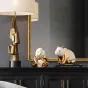 Современная Золотая панда из керамики