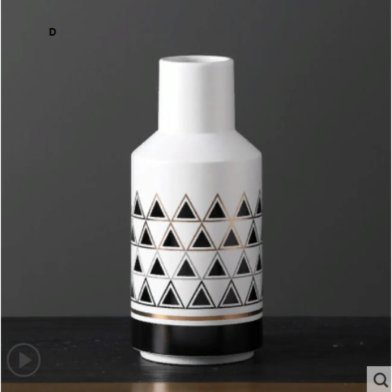 Скандинавская керамическая ваза с росписью Muline Скандинавская керамическая ваза с росписью Muline