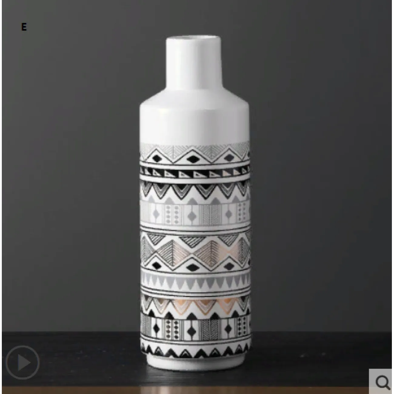 Скандинавская керамическая ваза с росписью Muline Скандинавская керамическая ваза с росписью Muline