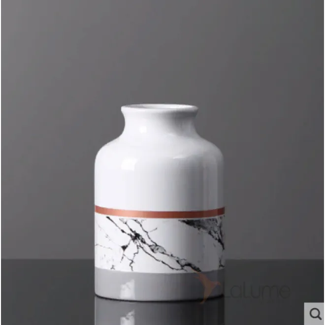 Скандинавская керамическая ваза Marble