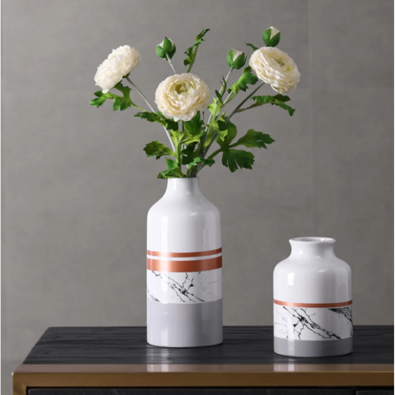 Скандинавская керамическая ваза Marble