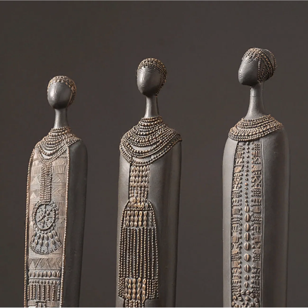 Африканская экзотическая статуэтка из смолы Stan Африканская экзотическая статуэтка из смолы Stan