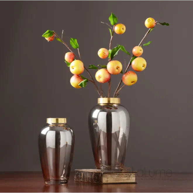 Скандинавская стеклянная прозрачная ваза Amilia Скандинавская стеклянная прозрачная ваза Amilia