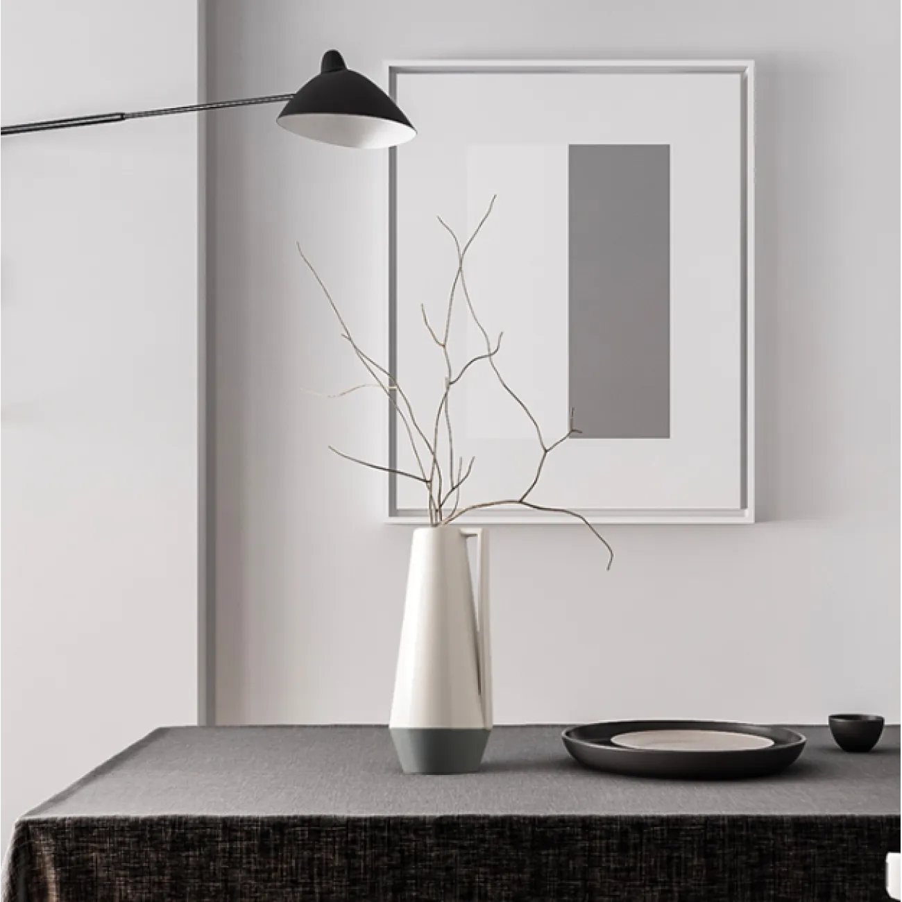 Керамическая цветочная ваза в скандинавском стиле Atlantis