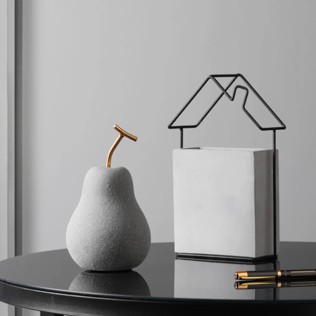 Скандинавское украшение из керамики яблоко и груша Vitamins