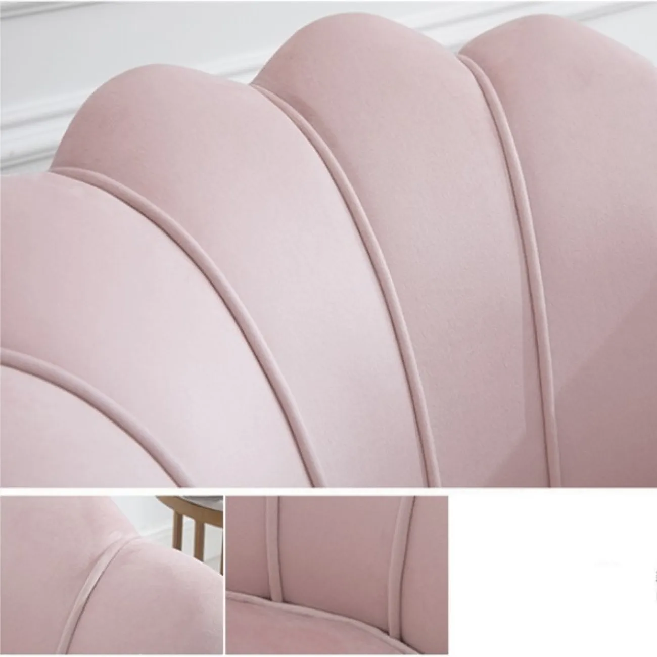 Кресло низкое велюровое зеленое PJS16001-PJ622 от LaLume