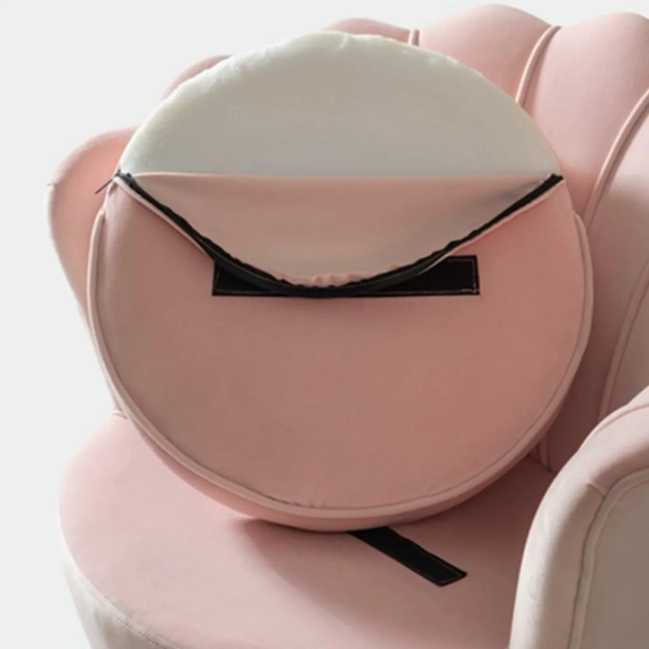 Кресло низкое велюровое зеленое PJS16001-PJ622 от LaLume