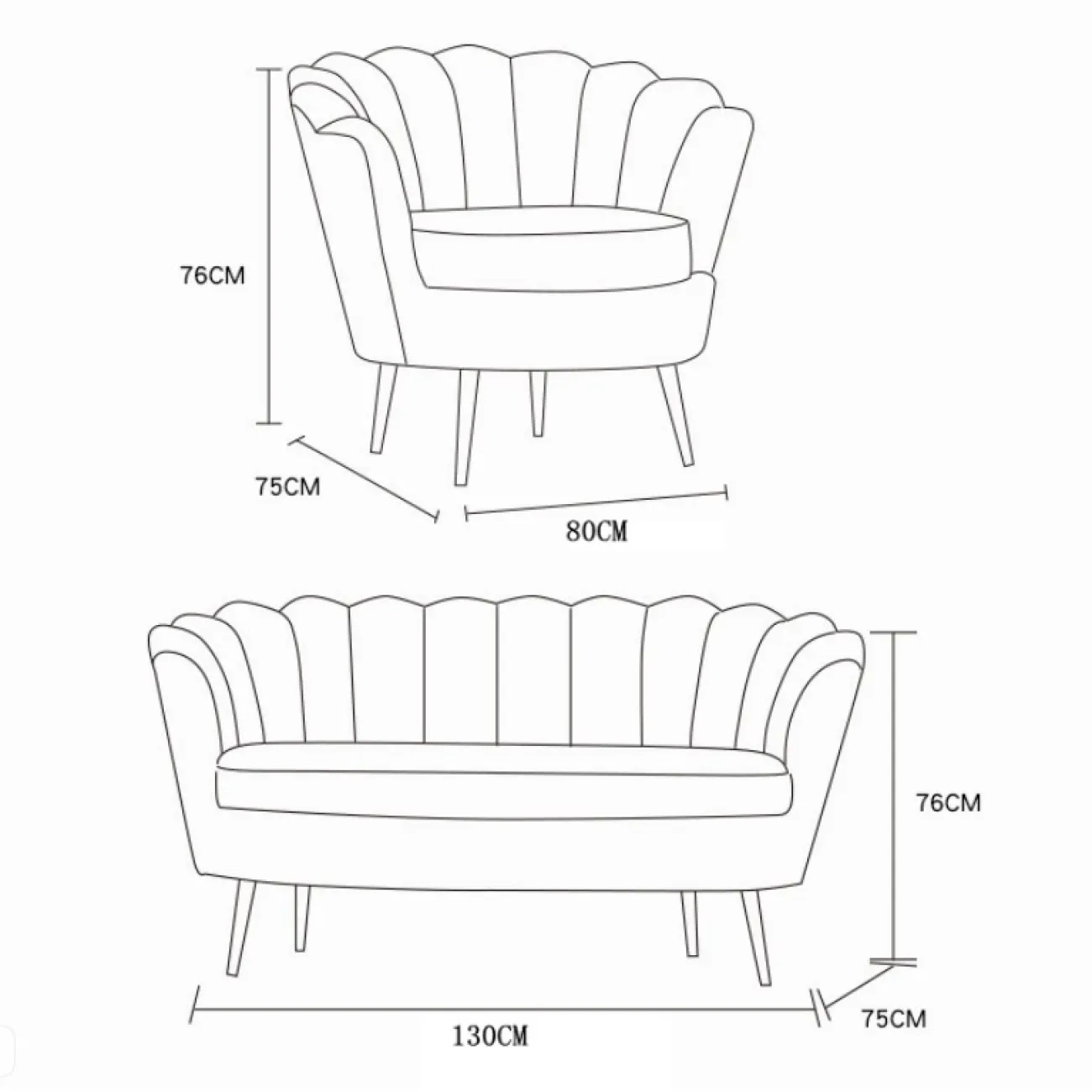 Кресло низкое велюровое зеленое PJS16001-PJ622 от LaLume