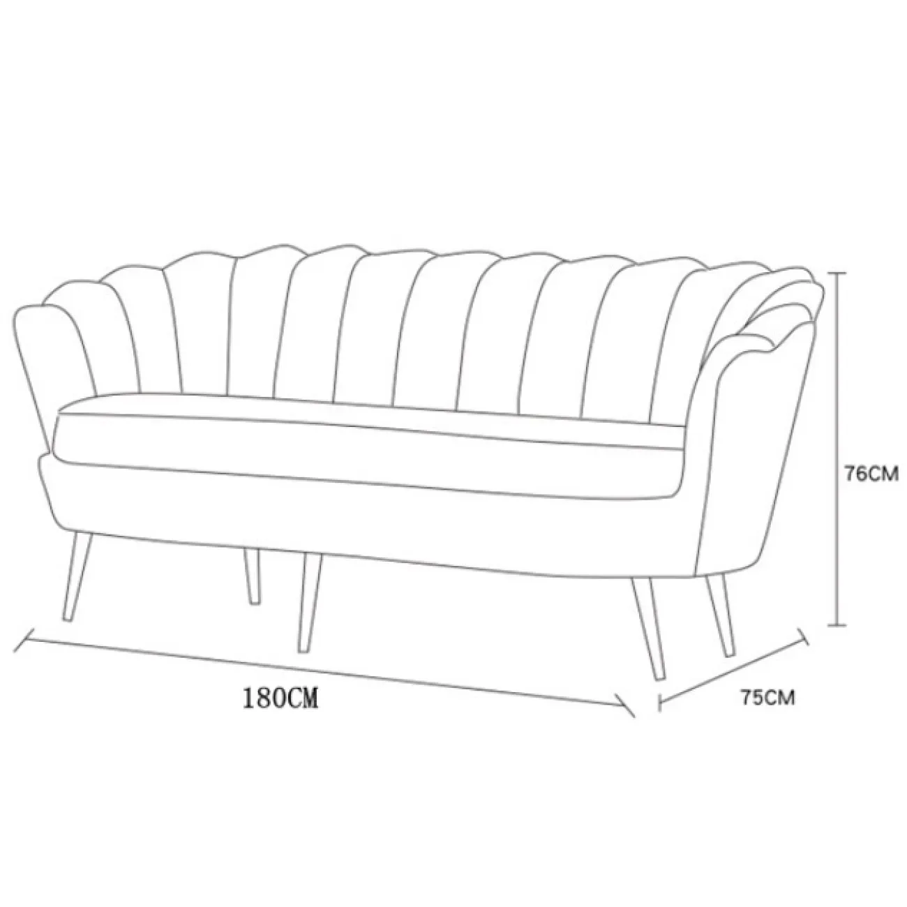 Кресло низкое велюровое зеленое PJS16001-PJ622 от LaLume