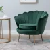 Кресло низкое велюровое зеленое PJS16001-PJ622