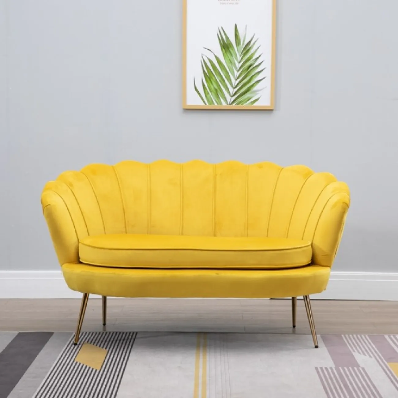 Кресло низкое велюровое зеленое PJS16001-PJ622 от LaLume