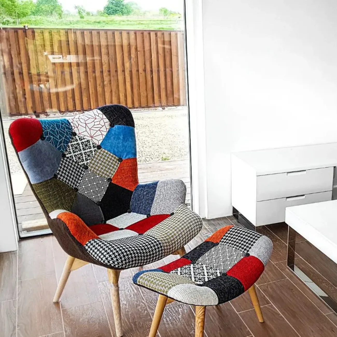 Банкетка DС-917F(P) лоскутный микс ESF Банкетка DС-917F(P) лоскутный микс ESF