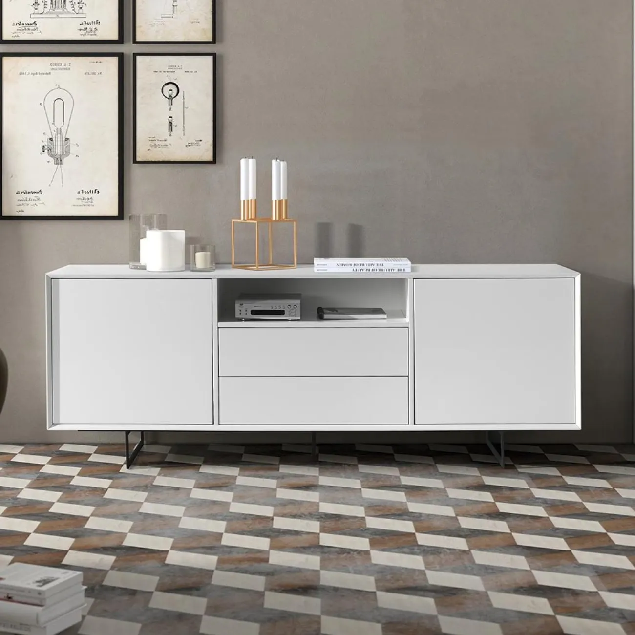 Буфет W-131 белый ESF