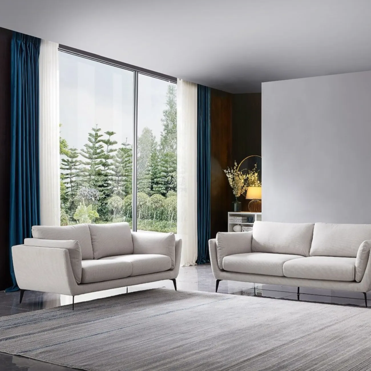 Диван AMSTERDAM 5176 (3-х местный) светло бежевый ESF