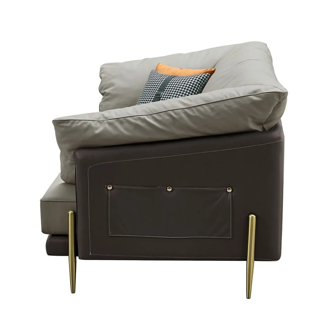 Диван ARTE NAPPA SF035 (3-х местный) серый 6623-темно серый ESF Диван ARTE NAPPA SF035 (3-х местный) серый 6623-темно серый ESF