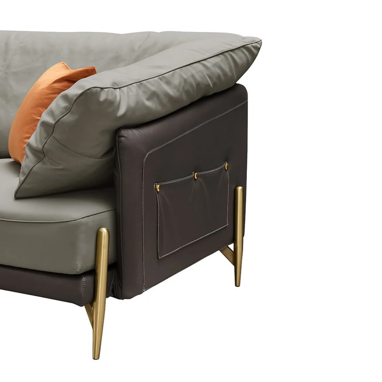 Диван ARTE NAPPA SF035 (2-х местный) серый 6623-темно серый ESF