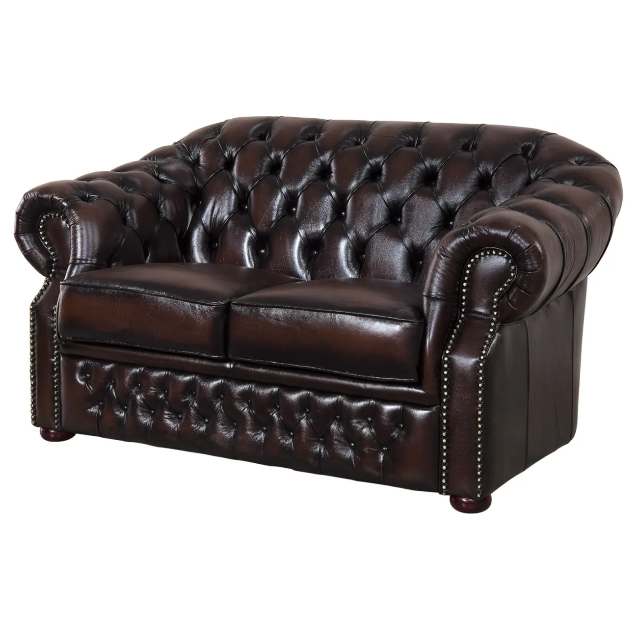 Диван B-128 (2-х местный) коричневый ESF