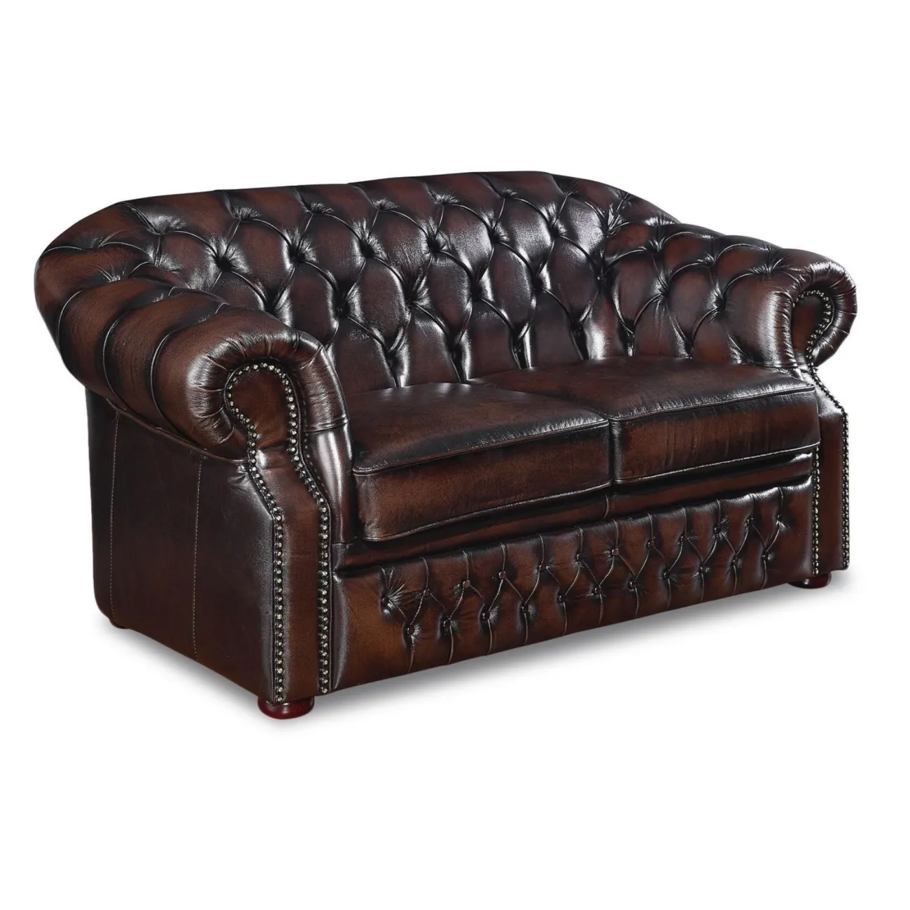 Диван B-128 (2-х местный) коричневый ESF