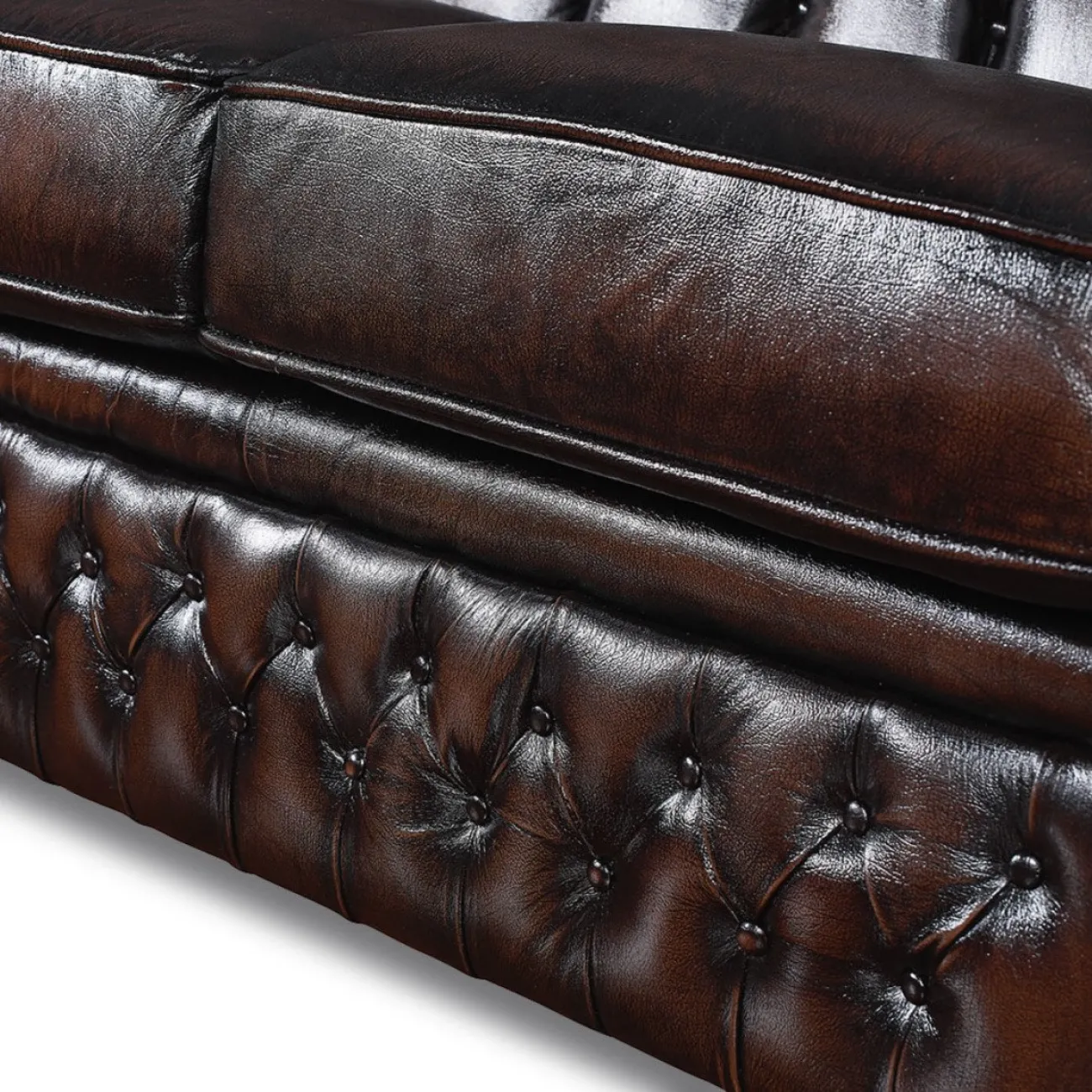 Диван B-128 (3-х местный)  коричневый ESF