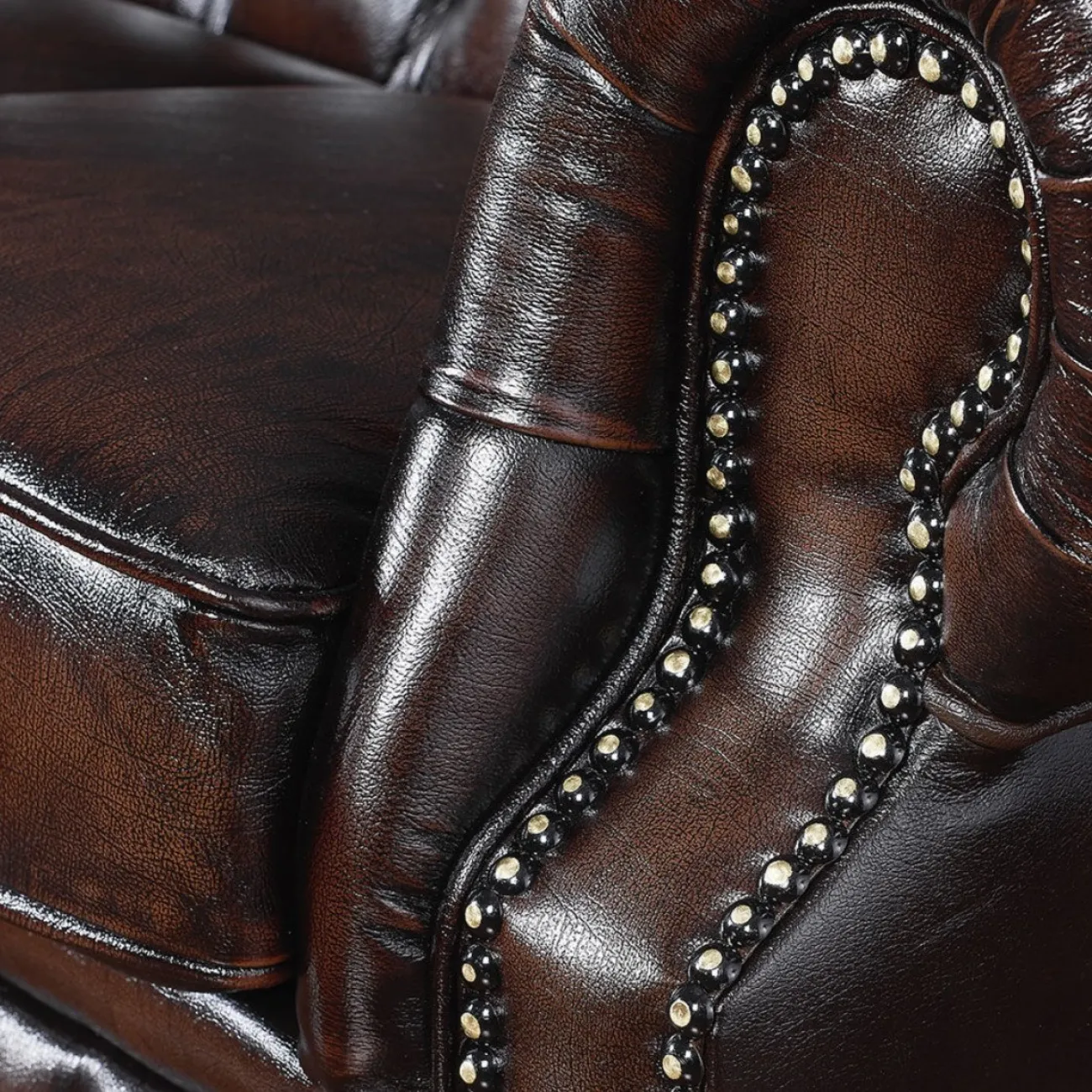 Диван B-128 (3-х местный)  коричневый ESF