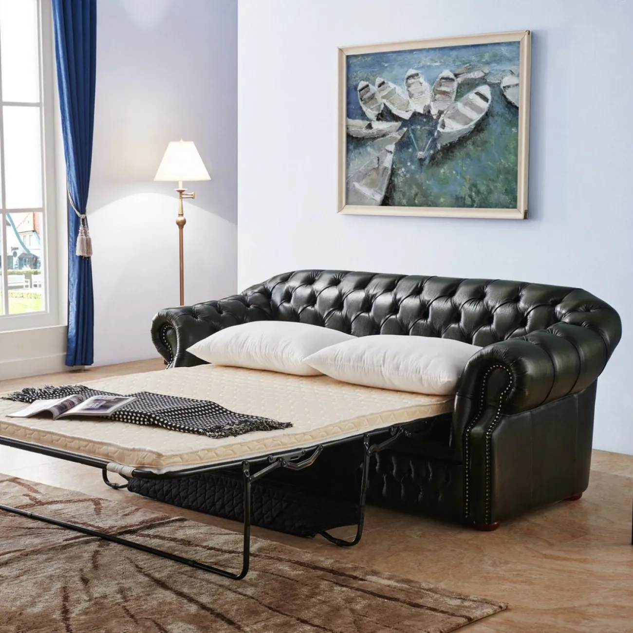 Диван B-128 (3-х местный) зеленый ESF