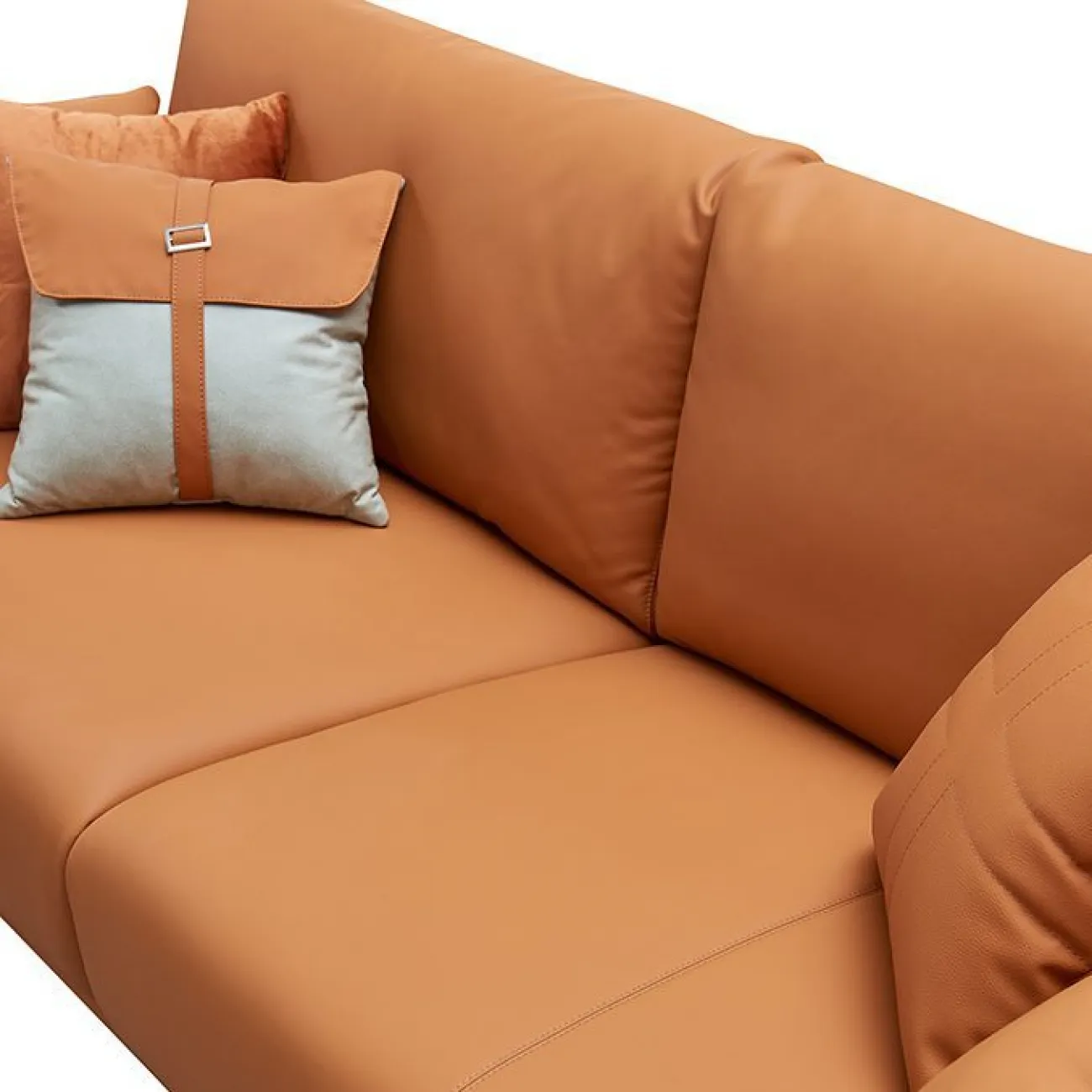 Диван CALIFORNIA NAPPA SF002 (3-х местный) коричневый 6606 ESF