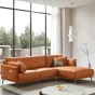 Диван CALIFORNIA NAPPA SF002 угловой коричневый 6606 угол правый ESF