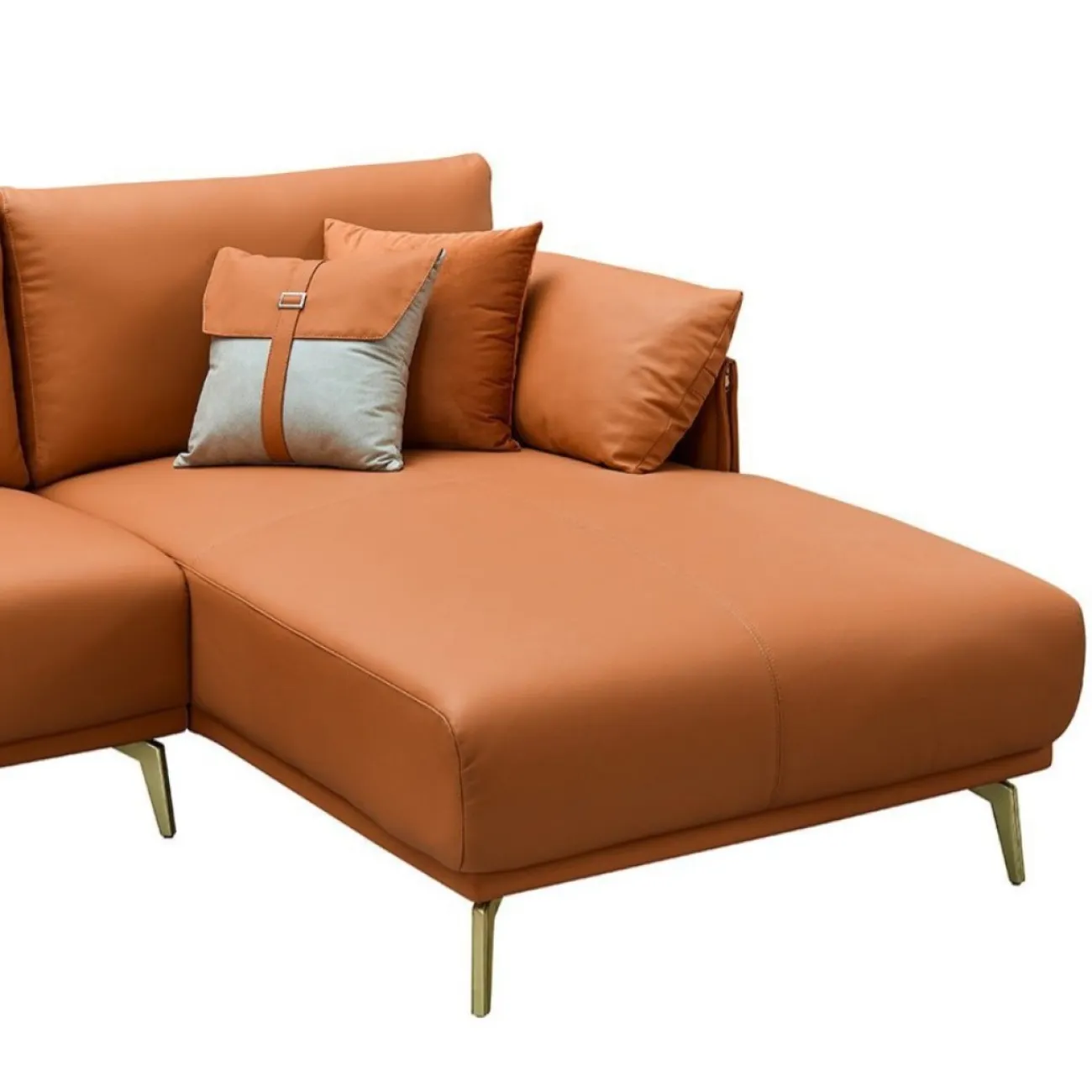 Диван CALIFORNIA NAPPA SF002 угловой коричневый 6606 угол правый ESF