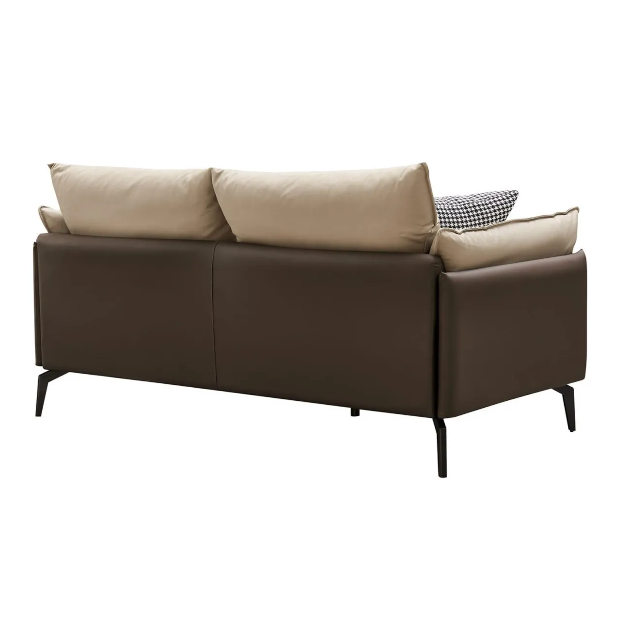 Диван ELEGANTE NAPPA SF015 (2-х местный)  бежевый 6615-коричневый ESF