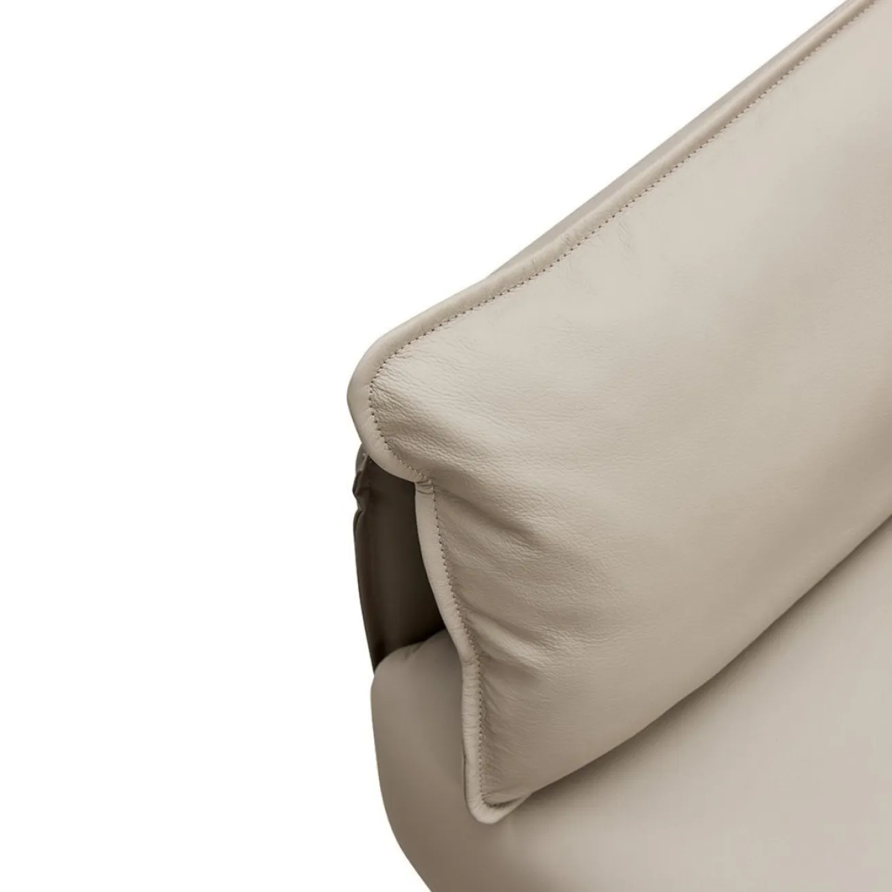 Диван ELEGANTE NAPPA SF015 угловой бежевый 6615-коричневый угол правый ESF