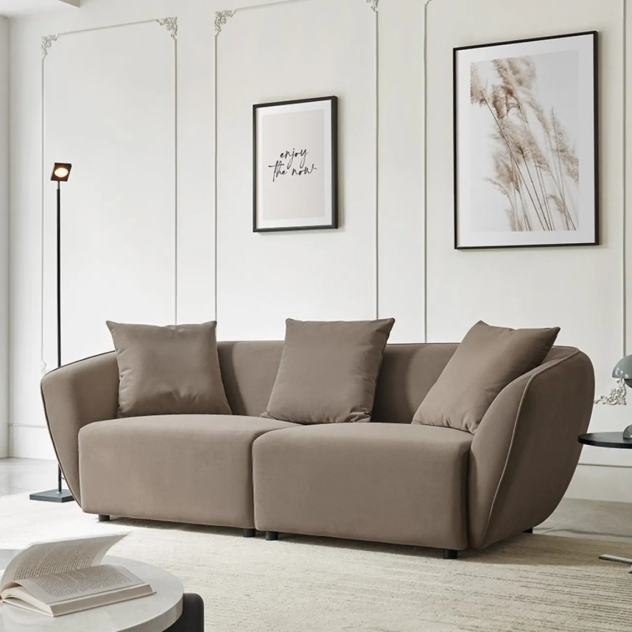 Диван ROCKS SF024 (3-х местный)  бежевый 5100-5 ESF