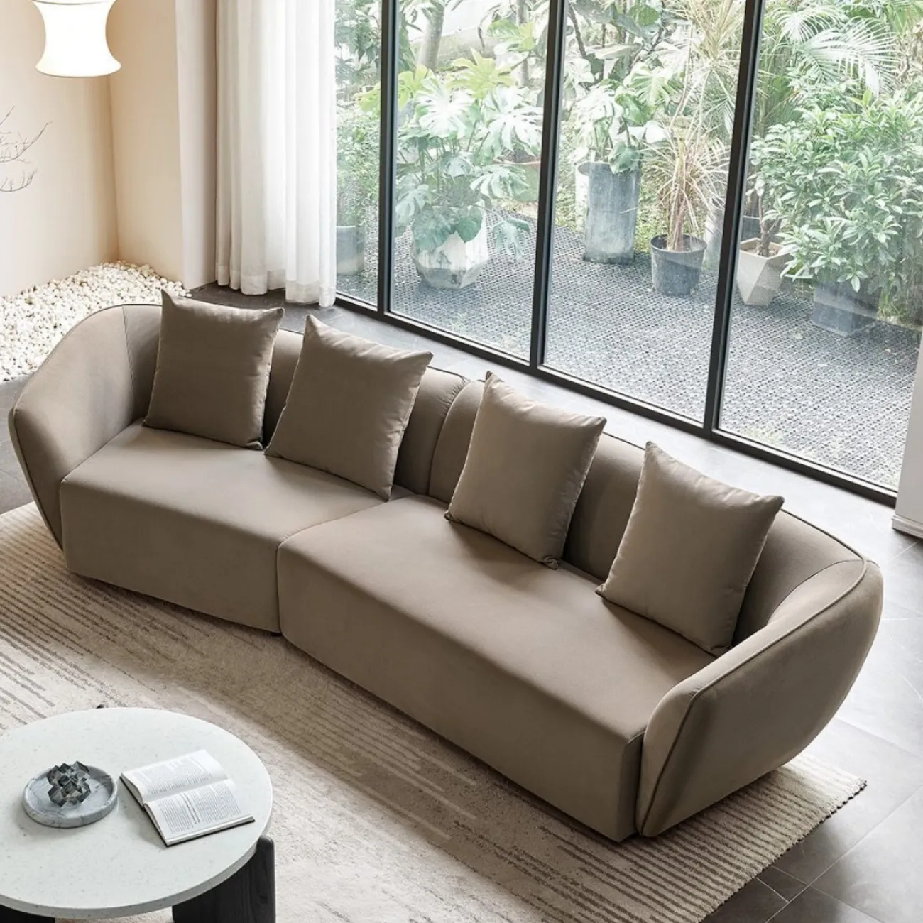 Диван ROCKS SF024 угловой бежевый 5100-5 угол левый ESF