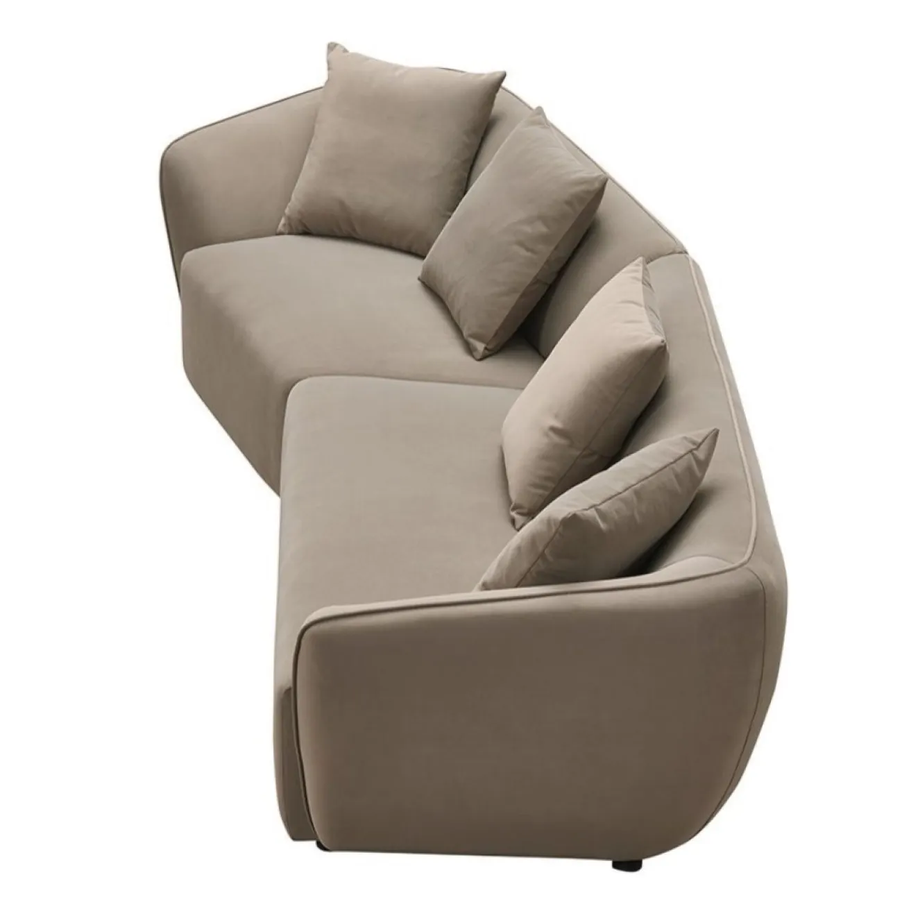 Диван ROCKS SF024 угловой бежевый 5100-5 угол левый ESF